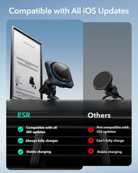 ESR 15W MagSafe Autós Töltő Hűtéssel, Mágneses Telefontartó Szellőzőre, iPhone és Android Kompatibilis 7