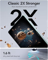 ESR 2 db Edzett Üveg Képernyővédő iPad Air 11" M3/M2 (2025/2024) Modellekhez, UltraFit Behelyező Tálcával, 9H Keménység, Karcálló, Buborékme 6
