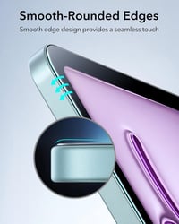 ESR 2 db Edzett Üveg Képernyővédő iPad Air 13" M3/M2 (7./6. generáció, 2025/2024) - 9H Keménység, Karcálló, Buborékmentes, HD Tisztaság, Sze 9