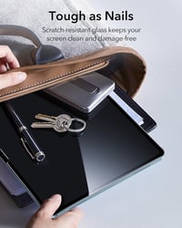 ESR 2 db Edzett Üveg Képernyővédő iPad Air 13" M3/M2 (7./6. generáció, 2025/2024) - 9H Keménység, Karcálló, Buborékmentes, HD Tisztaság, Sze 4
