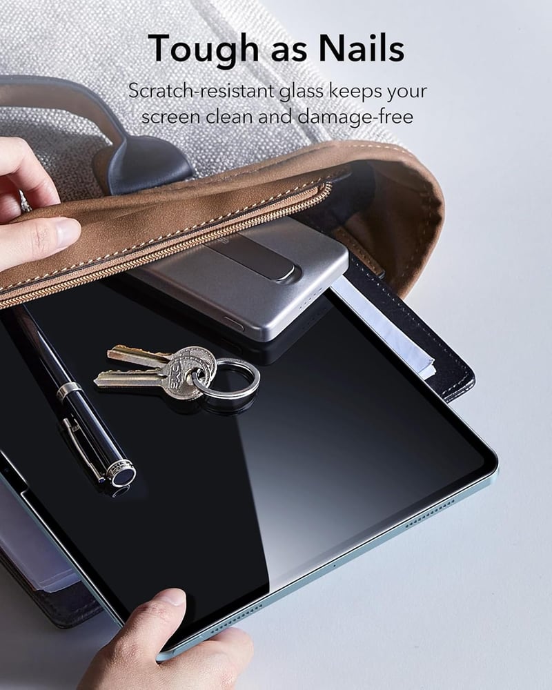 ESR 2 db Edzett Üveg Képernyővédő iPad Air 13" M3/M2 (7./6. generáció, 2025/2024) - 9H Keménység, Karcálló, Buborékmentes, HD Tisztaság, Sze