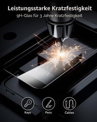 ESR 3 ks tvrdené sklo na displej pre iPhone 16 Plus a iPhone 15 Plus s inštalačným rámčekom 7
