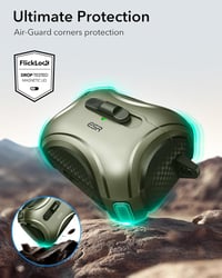 ESR AirPods Pro 2/1 Tok - MagSafe Kompatibilis, USB-C/Lightning, Egykezes Nyitás, Erős Mágneses Zár, Ütésálló Védelem, Cyber Széria, Katonaz 7