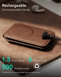ESR Geo MagSafe pénztárca állvánnyal iPhone 17e/17/16/15/14/13/12 - barna 7