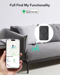 Peňaženka ESR Geo MagSafe na 5 kariet, podpora Find My, ochrana RFID, stojan, pre iPhone série 12-17, čierna 3