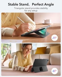 ESR iPad 11 (A16) 2025 Flex billentyűzetes tok, mágneses, nagy trackpad - sötétszürke 5