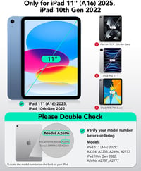 ESR iPad 11 (A16) 2025 Flex billentyűzetes tok, mágneses, nagy trackpad - sötétszürke 2