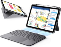 ESR iPad 11 (A16) 2025 Flex billentyűzetes tok, mágneses, nagy trackpad - sötétszürke 1