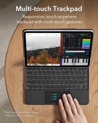 ESR iPad Air 11 2024 Billentyűzetes Tok Trackpad-dal, Fekete - black 6
