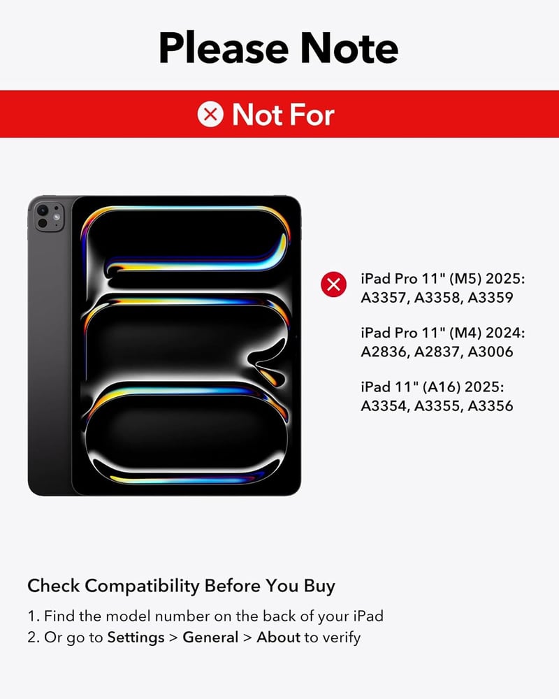 ESR iPad Air 11 2024 Billentyűzetes Tok Trackpad-dal, Fekete - black