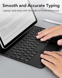 ESR iPad Air 11 2024 Billentyűzetes Tok Trackpad-dal, Fekete - black 5