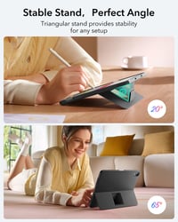 Puzdro s klávesnicou ESR pre iPad Air 11" M4/M3/M2 (2026 – 2024) – ultralahké ochranné puzdro 5