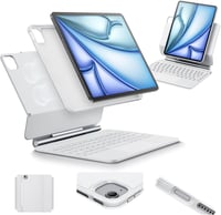 ESR iPad Air 11 hüvely billentyűzettel, mágneses állvánnyal, trackpad-del fehér 1