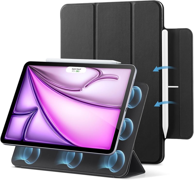 ESR Rebound mágneses tok iPad Air 13" (M2/M3/M4) és iPad Pro 12,9 készülékekhez - fekete