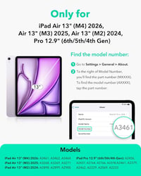 ESR Rebound mágneses tok iPad Air 13" (M2/M3/M4) és iPad Pro 12,9 készülékekhez - fekete 2