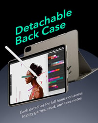 ESR iPad Air 13" M4/M3/M2 Forgó Tok Mágneses Borítóval, 9 Állási Szög, Titán 6
