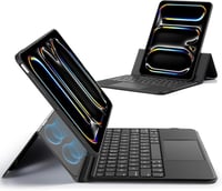 Husă cu tastatură și trackpad ESR pentru iPad Pro 11 (2024), cu iluminare de fundal - negru 1