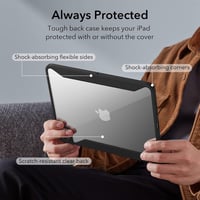 Husă ESR pentru iPad Pro 11 inchi generația 4 3 2 1 2022 2021 2020 2018 cu suport pentru creion, capac magnetic detașabil și stand vertical, negru 5