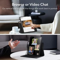 Husă ESR pentru iPad Pro 11 inchi generația 4 3 2 1 2022 2021 2020 2018 cu suport pentru creion, capac magnetic detașabil și stand vertical, negru 4