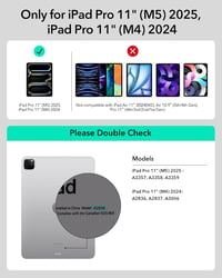 ESR iPad Pro 11 inch (M5/M4) Billentyűzetes Tok Mágneses Állvánnyal, Fekete 2