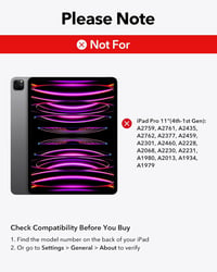 ESR iPad Pro 11 inch (M5/M4) Billentyűzetes Tok Mágneses Állvánnyal, Fekete 3