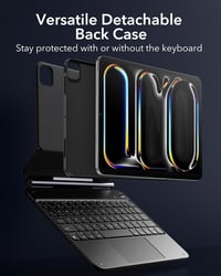 ESR iPad Pro 11 inch (M5/M4) Billentyűzetes Tok Mágneses Állvánnyal, Fekete 5