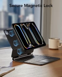 ESR iPad Pro 11 inch (M5/M4) Billentyűzetes Tok Mágneses Állvánnyal, Fekete 8