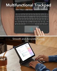 ESR iPad Pro 11 inch (M5/M4) Billentyűzetes Tok Mágneses Állvánnyal, Fekete 7