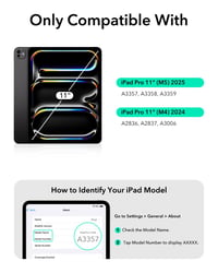 Puzdro s klávesnicou ESR pre iPad Pro 11" (M4/M5) s nastaviteľným stojanom 2