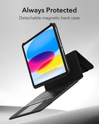 ESR iPad Pro 12.9 Billentyűzetes Tok Mágneses Leválasztható Állvánnyal Fekete - iPad Pro 12.9(2018-2022), 2-black 6