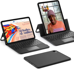 ESR tipkovnica s futrolom za iPad Pro 12.9" (2018-2022) s magnetskim odvojivim stalkom - crna