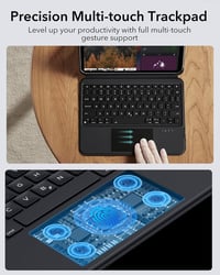 ESR iPad Pro 12.9 Billentyűzetes Tok Mágneses Leválasztható Állvánnyal Fekete - iPad Pro 12.9(2018-2022), 2-black 5