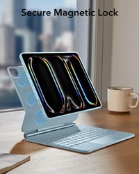 ESR iPad Pro 13 hüvely billentyűzettel, mágneses állvánnyal, kék, M5/M4 2025/2024 - blue 7