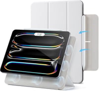 ESR iPad Pro 13 hüvely M5/M4 mágneses tartóval, vékony trifold állvánnyal, fehér - White 1