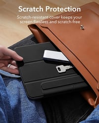 Husă ESR pentru iPad Pro 13 inch M5/M4 cu suport magnetic, stand trifold subțire, suport pentru creion, negru 9