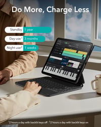 Puzdro s klávesnicou ESR pre iPad Pro 13" s viacúčelovým magnetickým stojanom 8