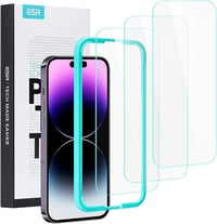 ESR iPhone 14 Pro Edzett Üveg Kijelzővédő Fólia, 3 Darabos Csomag, Katonai Szabvány Védelem, Karcolásálló 1