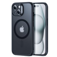 ESR Set maskica za iPhone 15 (5 u 1) - Mat crna prozirna zaštitna maskica sa zaštitom zaslona i kamere, kompatibilna s MagSafe, vojna razina zaštite. 1