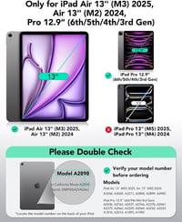 ESR Mágneses Billentyűzet Tok iPad Air 13" M3/M2 Pro 12.9 Lebegő Állvánnyal 2