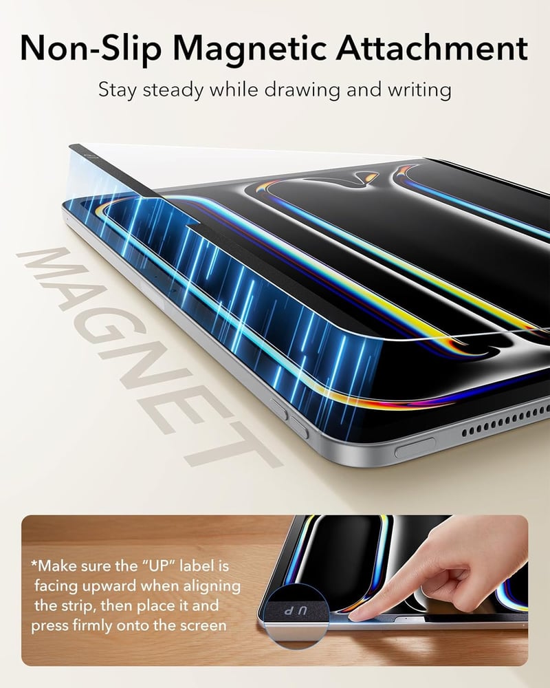 ESR Mágneses Papírhatású Képernyővédő iPad Pro 13" M5/M4-hez