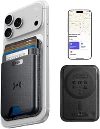 Portofel magnetic ESR cu MagSafe pentru seria iPhone 17, 16, 15, 14, 13, 12 (exclus Mini), funcție Find My, 5 compartimente pentru carduri, protecție RFID, negru 1