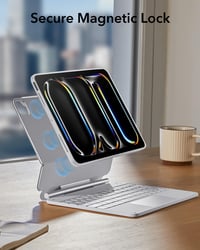 ESR Rebound 360 billentyűzetes tok iPad Pro 11 (M4, 5. gen.) fehér, mágneses állvánnyal — foltos külső borítás (állapot: lásd a 2. képet) 9