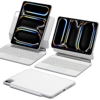 ESR Rebound 360 billentyűzetes tok iPad Pro 11 (M4, 5. gen.) fehér, mágneses állvánnyal — foltos külső borítás (állapot: lásd a 2. képet) 1