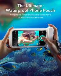 ESR Vízálló Telefontok iPhone 15 Pro Max/14 Pro Max Fehér IPX8 Úszó - 15 Pro Max/14 Pro Max, clear 3