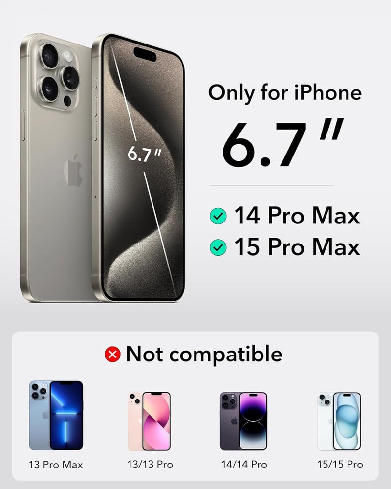 ESR Vízálló Telefontok iPhone 15 Pro Max/14 Pro Max Fehér IPX8 Úszó - 15 Pro Max/14 Pro Max, clear