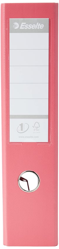Biblioraft Esselte Solea Power A4, 75 mm, cu etichetă pe cotor, roz 2