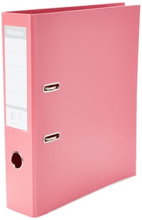 Biblioraft Esselte Solea Power A4, 75 mm, cu etichetă pe cotor, roz 1