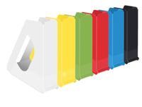 Suport pentru reviste Esselte VIVIDA Europost A4, polistiren, 68 mm, verde, organizator de birou 2