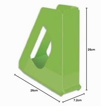 Suport pentru reviste Esselte VIVIDA Europost A4, polistiren, 68 mm, verde, organizator de birou 6