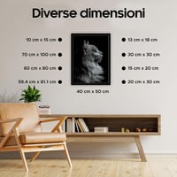 Estancia fekete fa képkeret 40x50 cm plexi üveggel 4